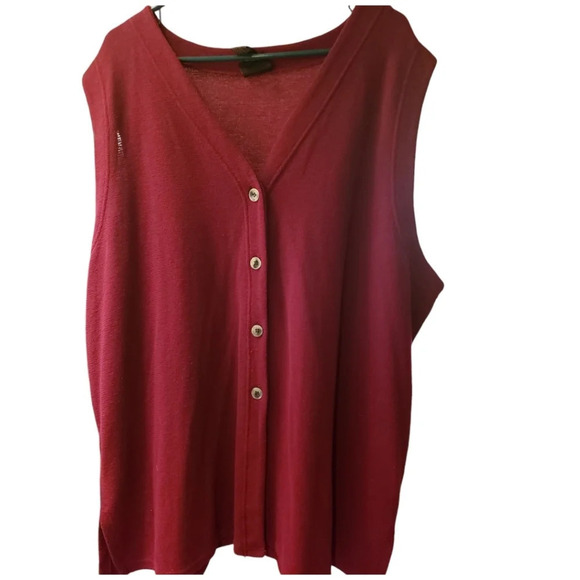 JK Knits Vest Tunic Button Down - Picture 1 of 5